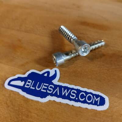 BLUESAWS 2-pack Self-Tapping T27 TORX P6x26.5 For Stihl OEM# 9074 478 4545