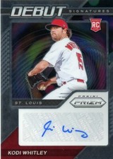 2021 Panini Prizm Kodi Whitley Debut Signatures RC Auto - Cardinals  (C)