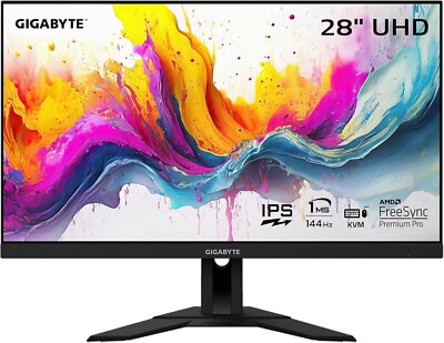 中古 GIGABYTE M28U 28インチ 4K 144Hz エルゴトロン付き AF GIGABYTE M28U 28