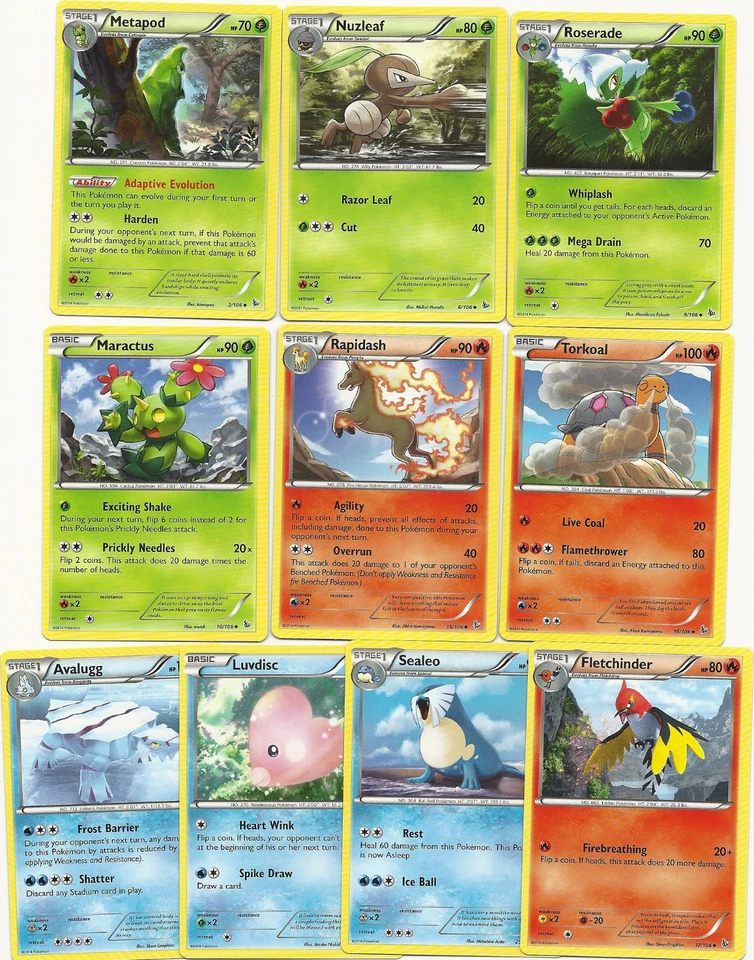 2014 COMPLETE (91) XY FLASHFIRE BASE SET Pokemon Card Set-8 HOLO+83 NONHOLO NM/M - Image 4 of 4