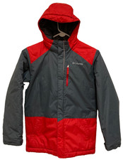 Columbia Boys Lightning Lift Insulated Winter Jacket-Gray/Red M 10-12