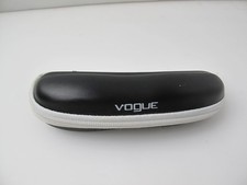 VOGUE Eyeglass Sunglass Hard ZIPPER CASE Black White