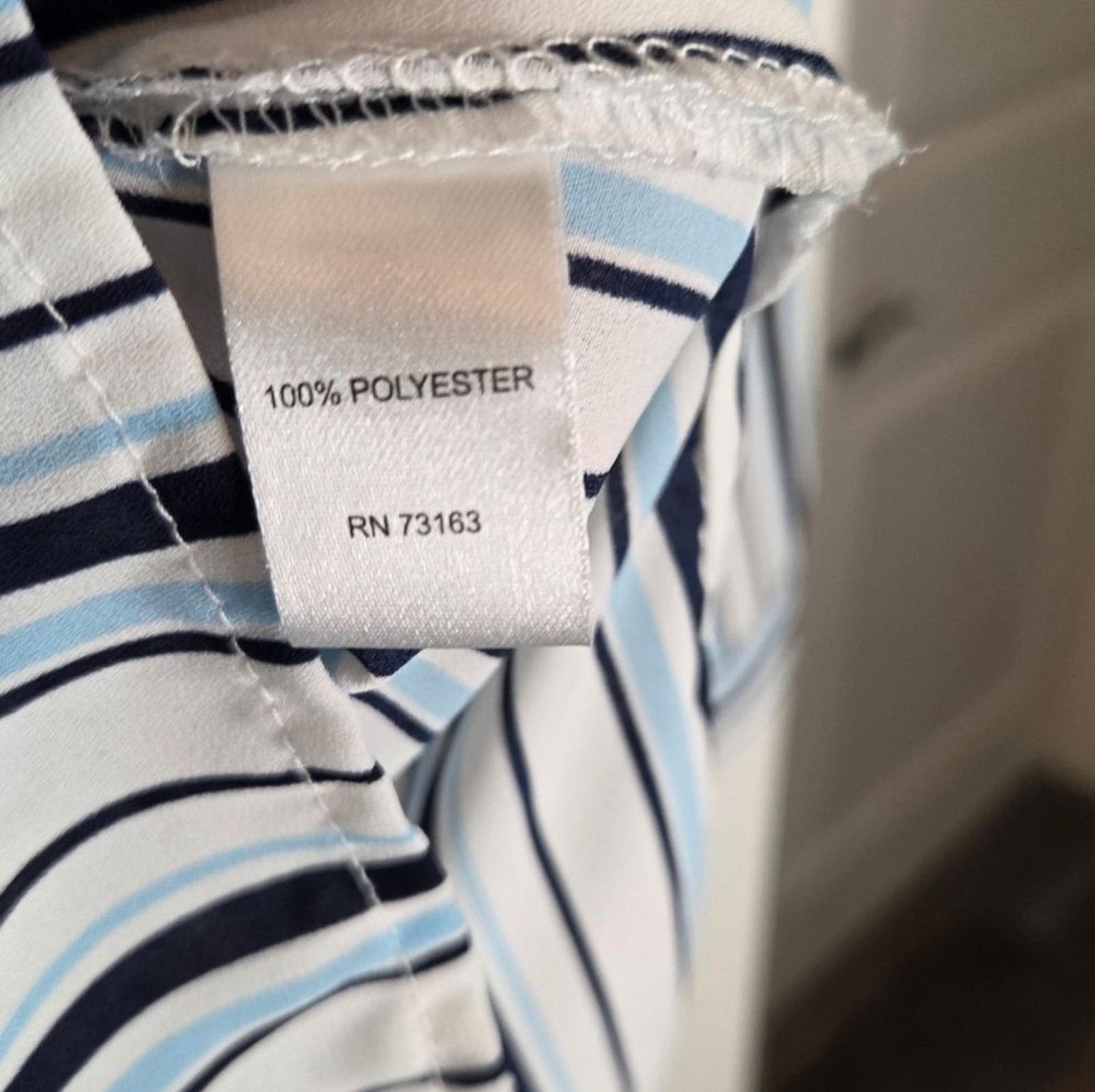 Spense Pinstriped Button Front Blouse - image 8