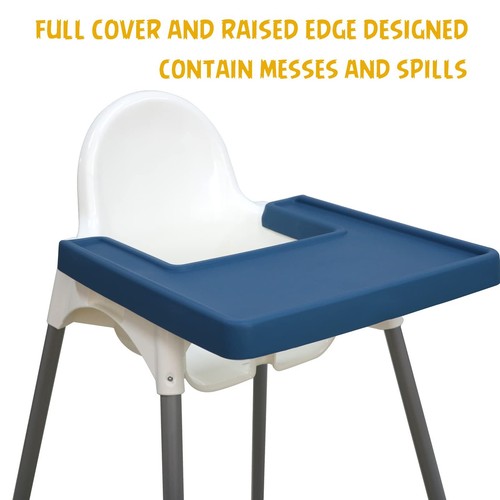 Full Cover Silicone Placemat for IKEA Antilop Baby High Chair, Dishwasher Saf... - Picture 2 of 7