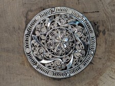 Alte Silberbrosche Silber Brosche Filigran Echt Silberschmuck