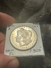 Semi-KEY 1898-S MORGAN SILVER DOLLAR. AU++/UNC, Semi-PL fields