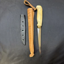 J. Marttiini Rapala Finland Fishing Filet Knife & Leather Sheath 8-3/4" Blade