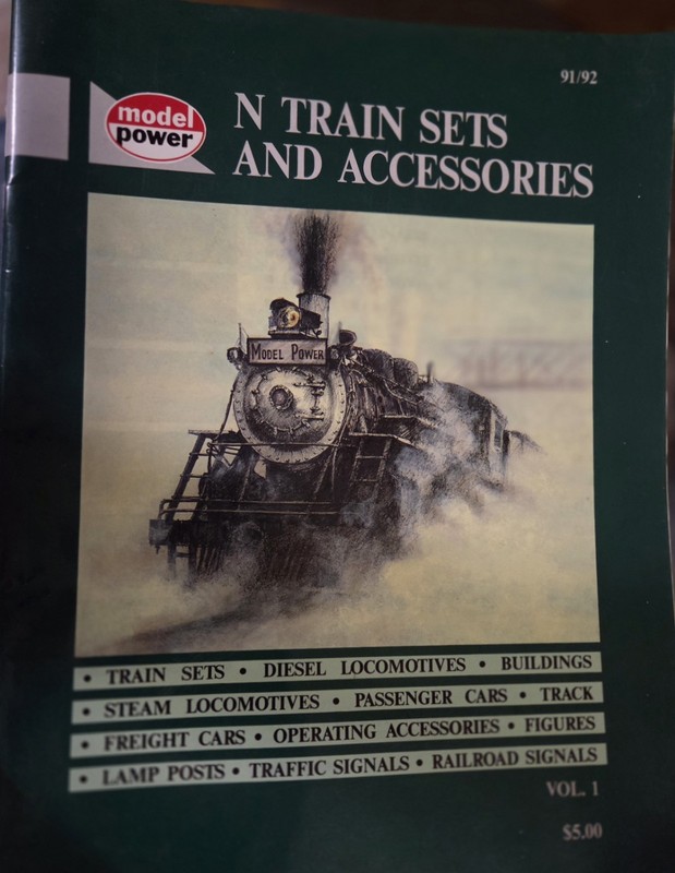 RARE MODEL POWER N TRAIN SETS & ACCESSORIES 1991/92 CATALOG