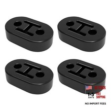 Exhaust Rubber Hanger, rubber muffler hangers. Rubber Insulator black-4PCS