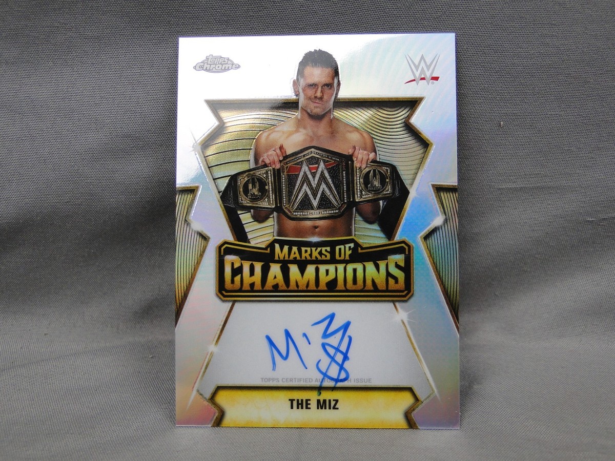 2026 Topps Chrome WWE The Miz Marks of Champions Autograph on Card
