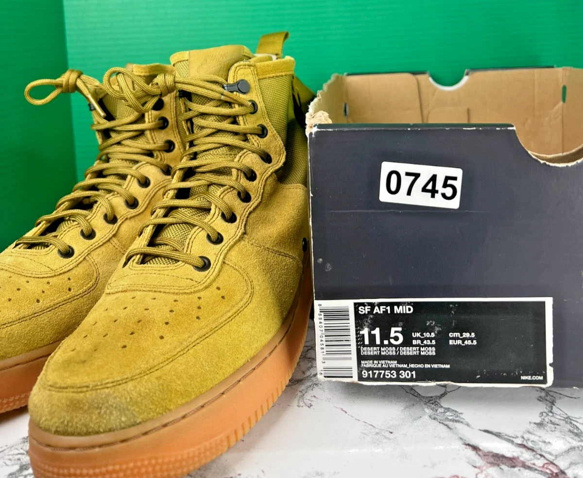 Nike Air Force 1 Mid Desert Moss | eBay