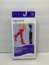 Sigvaris Motion High Tech 412 Knee High Socks 20-30 mmHg Black LM  New in Box