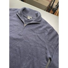 Phenix 1/4 Zip Sweater XL Navy Blue Excellent 100 Cashmere Pullover