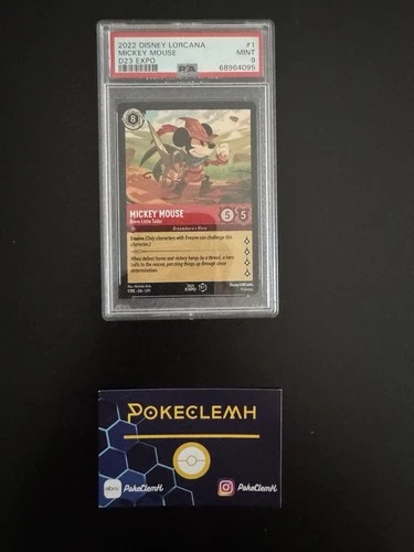 🛡️ Disney Lorcana Mickey Mouse Brave Little Tailor D23 Expo 2022 PSA 9 🛡️