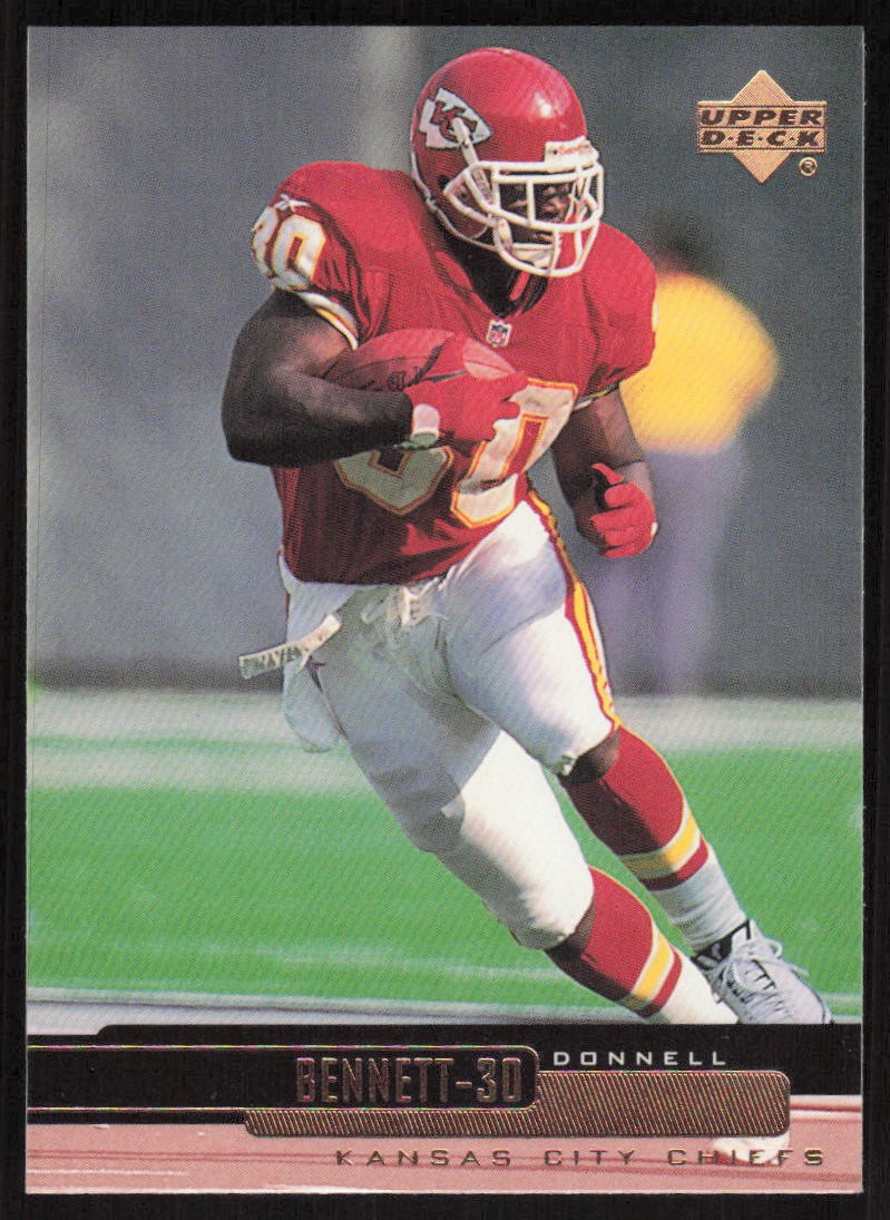 1999 Upper Deck #105 Donnell Bennett Kansas City Chiefs
