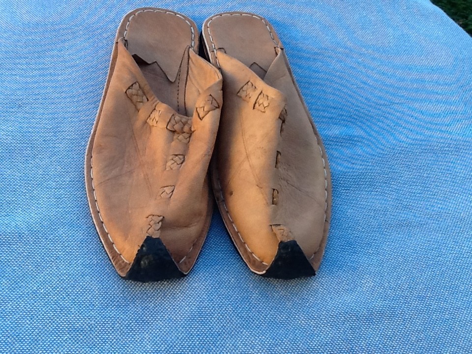 Zapatos marroquíes/árabes/egipcios excelente estado para Navidad 'zapato Joseph'