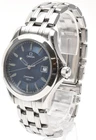 [Near Mint] OMEGA Seamaster 120m 196.1501 Blue Wave Dial Quartz Men's Watch #48