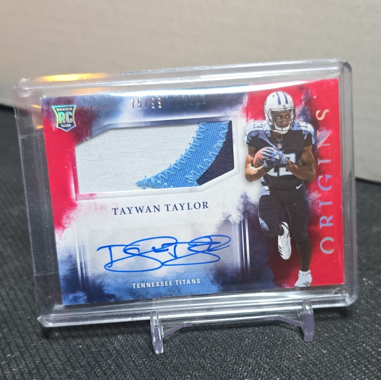 Taywan Taylor Panini Origins #138 Patch Autograph-Red