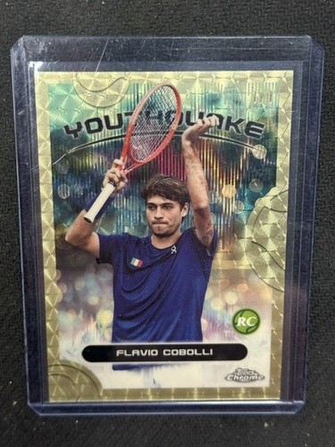 Flavio Cobolli 2025 Topps Chrome Tennis Youthquake Superfractor RC #YQE17 1/1