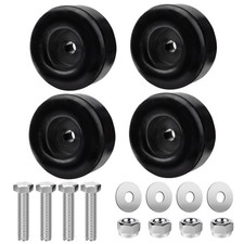 Heavy Duty Rubber AntiVibration Feet, 1 x 2.5 Inches, 4Pack, Black, for Trail...