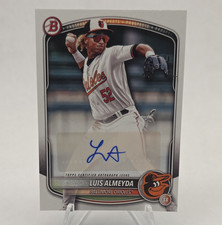 Topps 2025 Bowman Paper Prospect Autograph Luis Almeyda BPA-LA RC Orioles