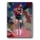 Terry Cummings Art Card Limited 4/50 Edward Vela Signed (Milwaukee Bucks)