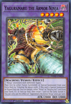 Yaguramaru the Armor Ninja - PHHY-EN036 - Common - 1st Edition - Lightly Played