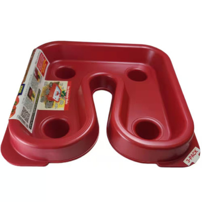 Tomato Growth Trays - Square Foot Red 3-Pack Sun Reflector Fruit Automator