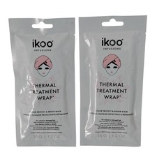 Ikoo Thermal Treatment Wrap Color Protect  Repair Mask 1.2 oz Set of 2 NEW Pack