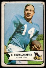 1954 Bowman Bob Hoernschemeyer Detroit Lions #124
