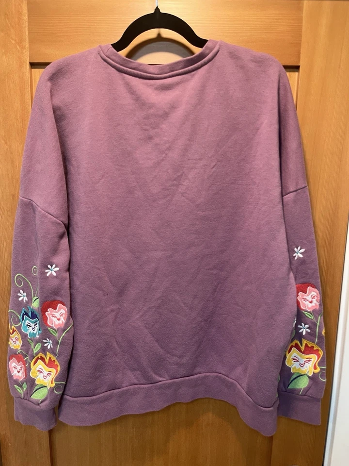 Alice In Wonderland Disney Her Universe Purple Sweatshirt Sz. L - Image 2 of 4