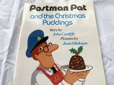 Retro Vintage Postman Pat and The Christmas Puddings John Cunliffe 1998 BBC