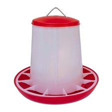 Large Chicken Feeder 5-Pound Capacity for All Poultry  Durable Feeding Conta...