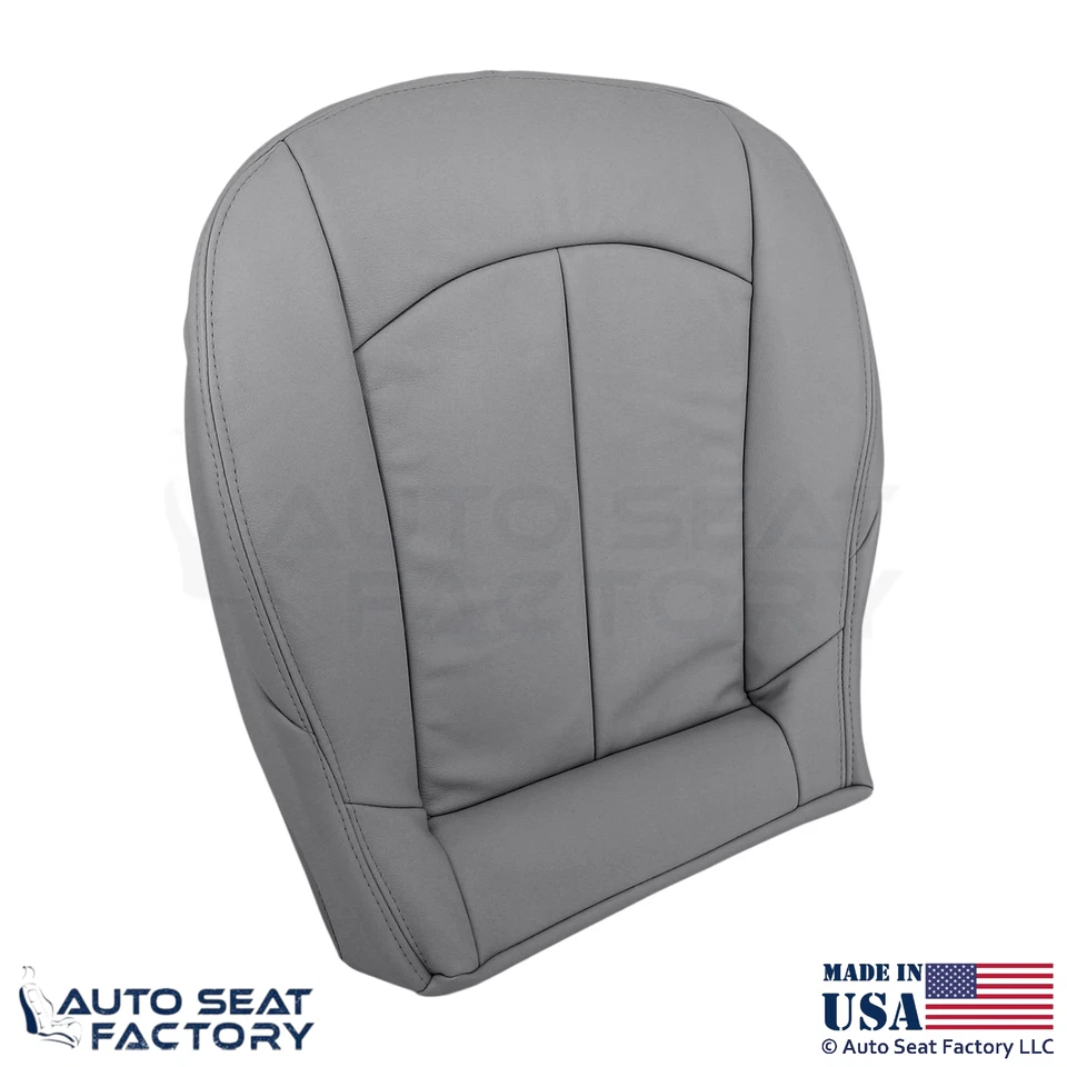 Cubierta de asiento inferior gris para conductor de cuero genuino para Mercedes-Benz CLK 2003-2009 Foto 4 de 4