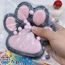 Taba Giant Paw Squishy for Kids Adults, Big Furry Cat Paw Squishy