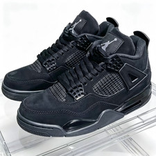 Air Jordan 4 "Black Cat" Men's Basketball Shoes - Black Mid Top Retro