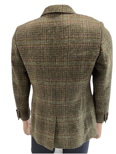 Orvis Women's Wool Tweed Hacking Jacket SportCoat Sz 18 Button Up Grn Plaid EUC - Picture 2 of 24