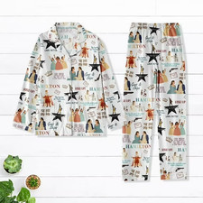 Hamilton Musical Pajamas Set, Broadway Theater Sleepwear, Hamilton Fan Gift