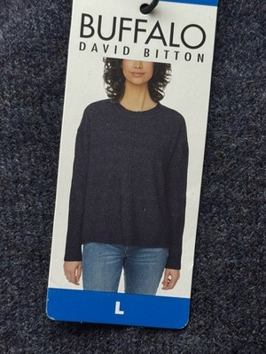 BUFFALO BY DAVID BITTON FUTRURE DUSK MIX CREWNECK SWEATER PULLOVER L