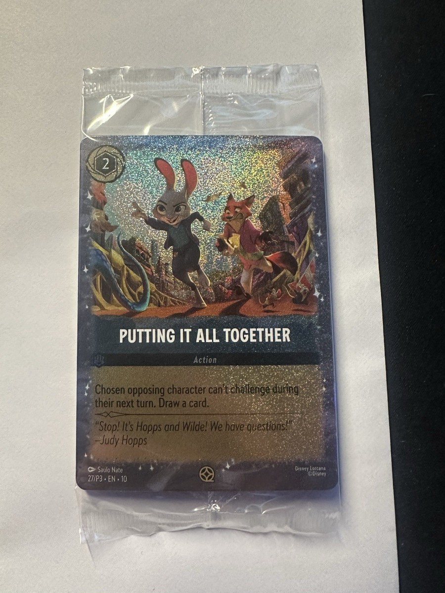 Putting It All Together Lorcana Movie Promo Zootopia | eBay