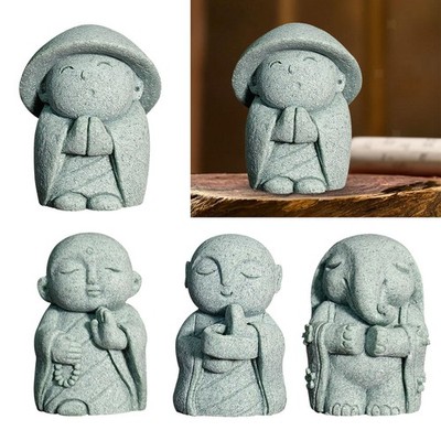 Japanische Mönch Figur Tee Haustier klein für Tee Tisch Bücherregal Tee