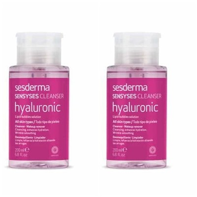 2 pack Sesderma Sensyses hyaluronic Cleansing Lotion face and eyes 200 ml