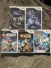 Nintendo Wii LEGO Star Wars III The Clone Wars Force Unleashed Complete Saga Lot