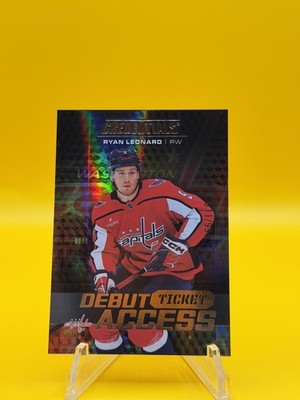 2025-26 CREDENTIALS HOCKEY DEBUT TICKET ACCESS /999 RYAN LEONARD #145