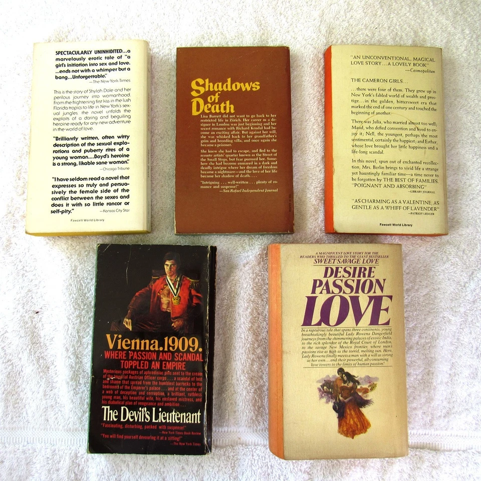Vintage Romance (1970s) Paper Backs Large Lot of 9 - Image 4 of 4
