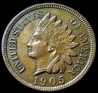 1905 INDIAN HEAD CENT UNCIRCULATED 4 DIAMONDS! A beautiful coin!
