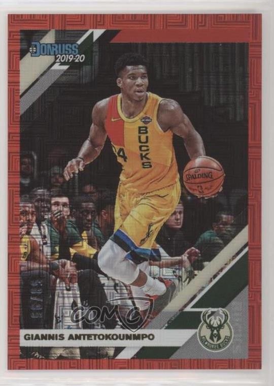 2019-20 Panini Donruss Red Infinite 59/99 Giannis Antetokounmpo #113 g6p