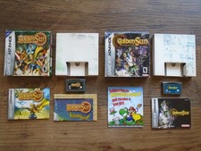 Golden Sun 1 & 2 The Lost Age w/boxes & mans Nintendo Game Boy Advance Authentic