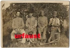 French WWI Soldiers with Little Cat Photo