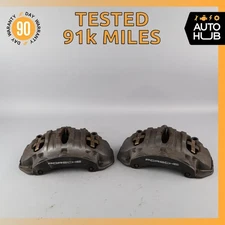 10-23 Porsche Panamera Cayenne Macan Front Brake Calipers Set 7PP615123 OEM 91k